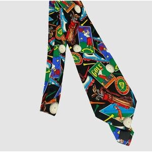 #5547 Vintage Addiction Novelty Golf Necktie, Tie 57 x 4